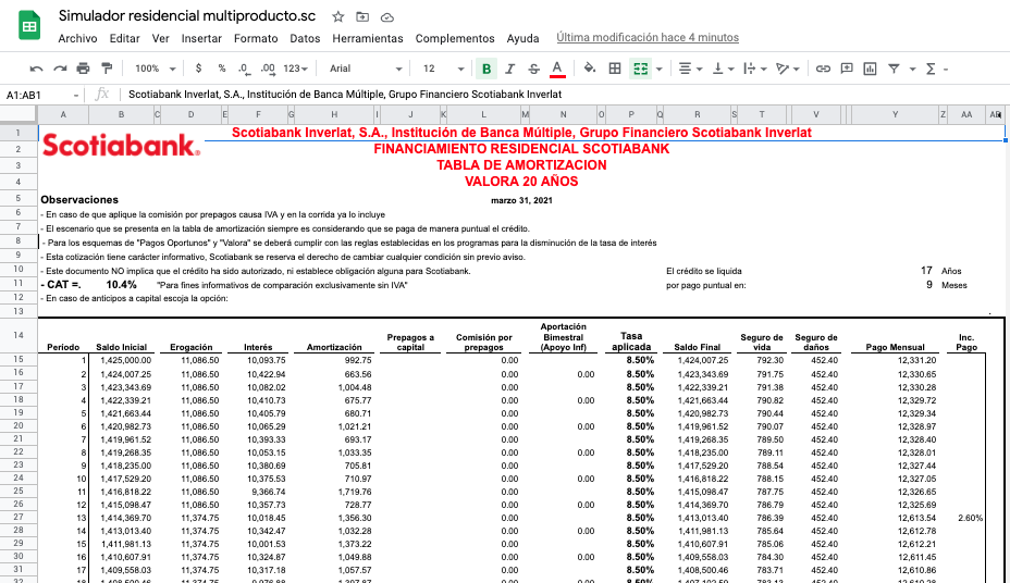 Aprende a usar el simulador de crédito hipotecario Scotiabank.
